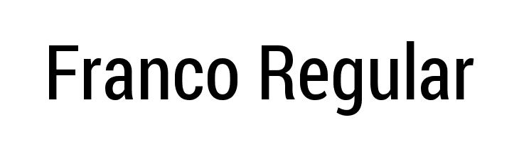Franco Regular  免费字体下载