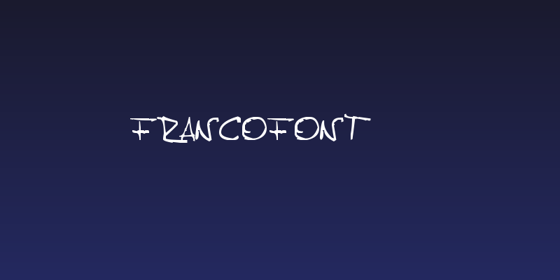 FrancoFont 2.0 Social Header