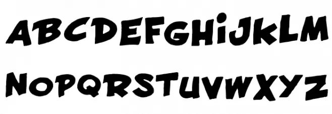 Francobelge Schriftart Groß