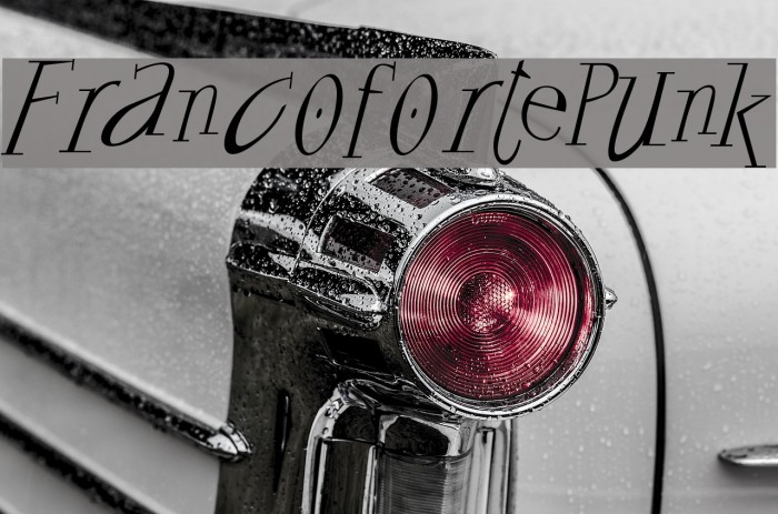 FrancofortePunk Font examples