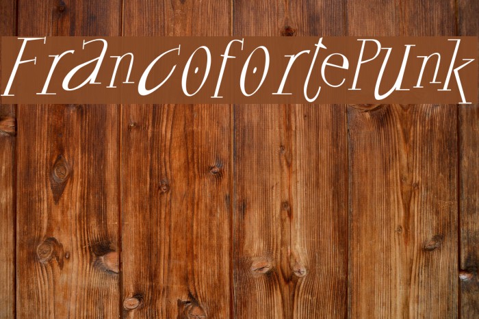 FrancofortePunk Font examples