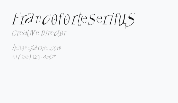 FrancoforteSerifus Business Card