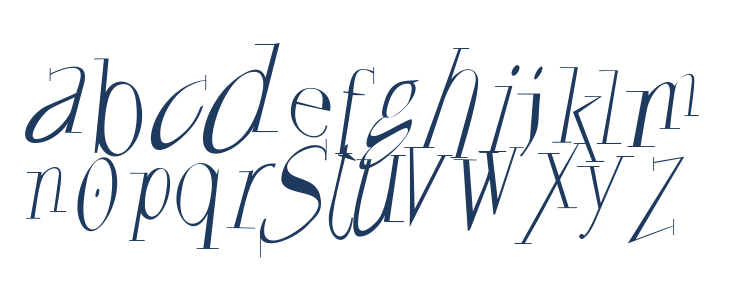 FrancoforteSerifus Lowercase