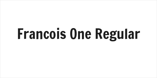 Francois One Regular Logo