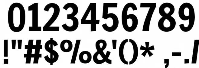 Francois One Font OTHER CHARS