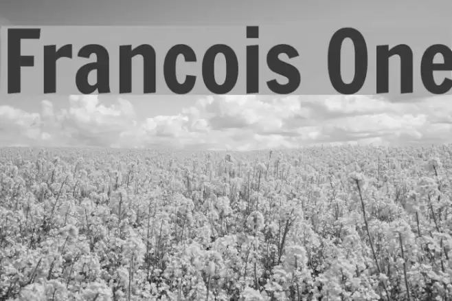 Francois One Font examples