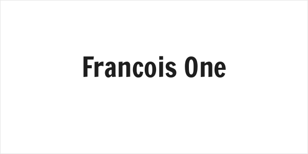 Francois One Logo