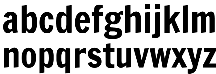 Francois One Font LOWERCASE
