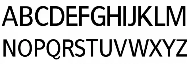 FrancophilSans Caratteri MAIUSCOLE