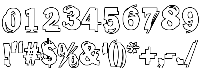 Frangia Four Font OTHER CHARS