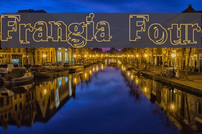 Frangia Four Font examples