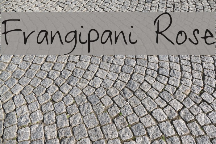 Frangipani Rose Font examples