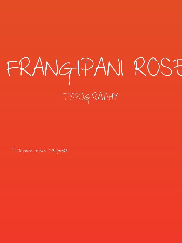 Frangipani Rose Poster