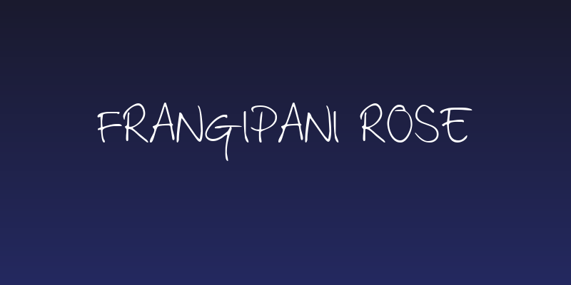Frangipani Rose Social Header