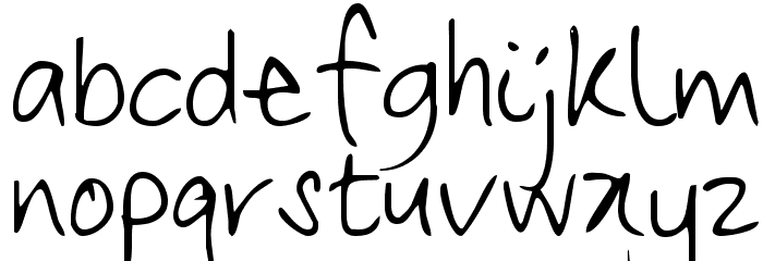 Frangipani Rose Font LOWERCASE