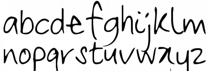 Frangipani Rose Font LOWERCASE