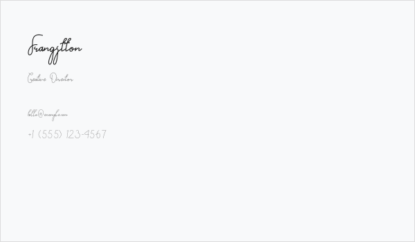 Frangstton Business Card