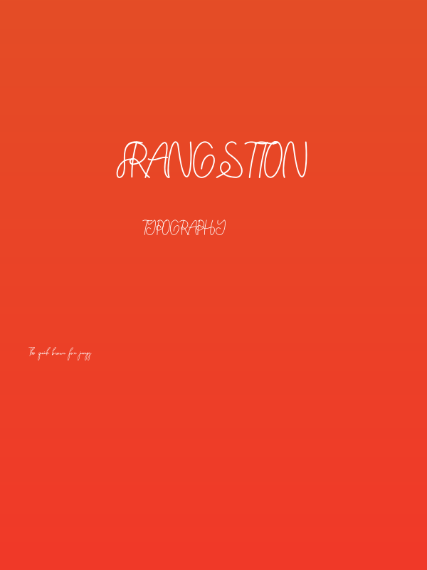 Frangstton Poster
