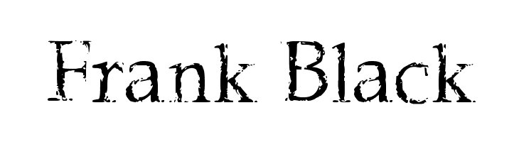 Frank Black Font