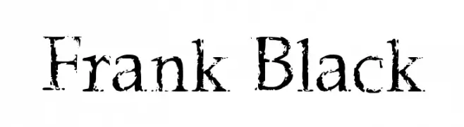 Frank Black  免费字体下载