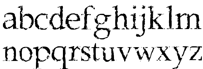 Frank Black Font LOWERCASE