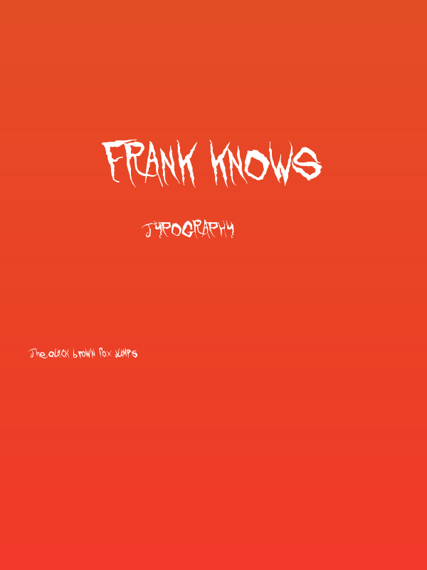 Frank Knows Poster