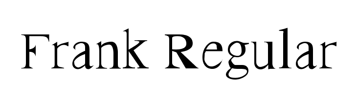 Frank Regular Font