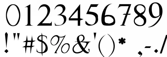 Frank Regular Font OTHER CHARS