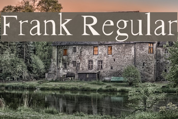 Frank Regular Font examples