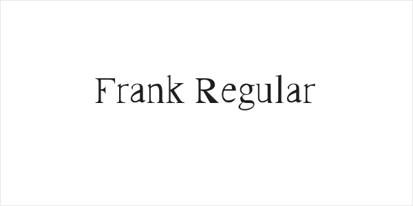Frank Regular Logo