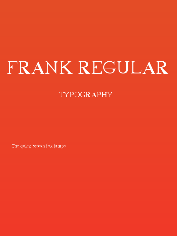 Frank Regular Poster