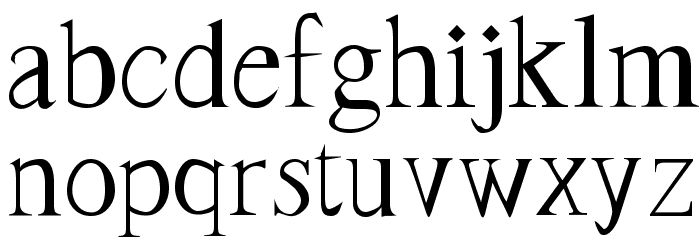 Frank Regular Font LOWERCASE