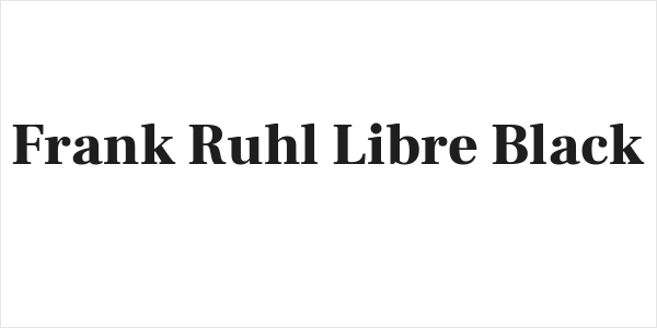 Frank Ruhl Libre Black Logo
