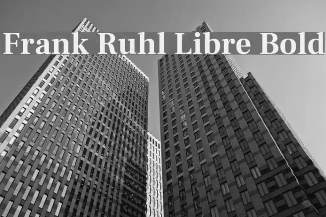 Frank Ruhl Libre Bold Font examples