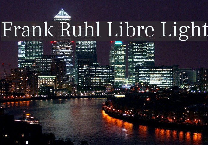 Frank Ruhl Libre Light Font examples