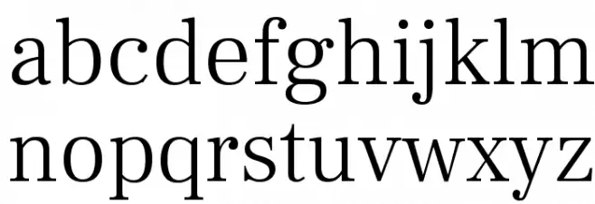 Frank Ruhl Libre Light Schriftart Kleinbuchstaben