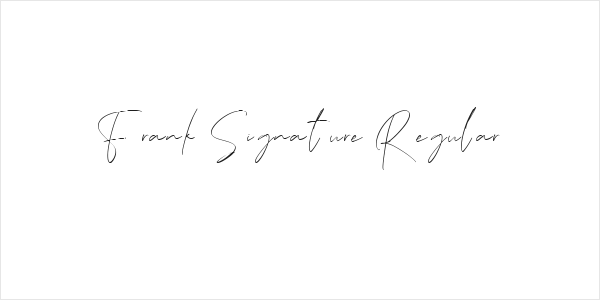 Frank Signature Regular Logo