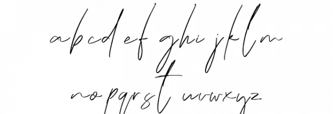 Frank Signature Regular Caratteri MINUSCOLO