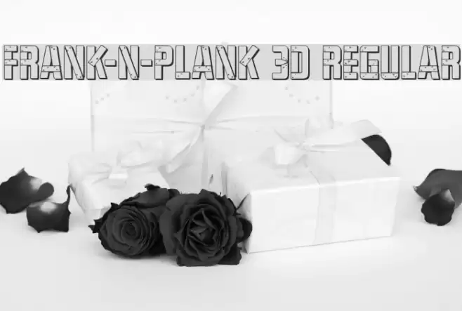 Frank-n-Plank 3D Regular Font examples