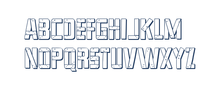 Frank-n-Plank 3D Regular Lowercase