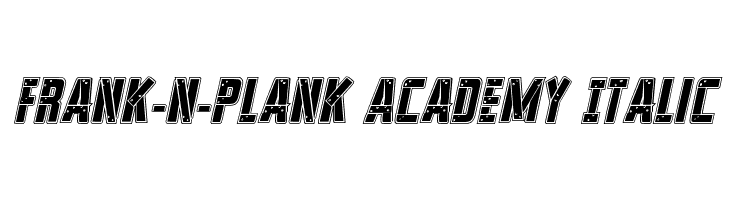 Frank-n-Plank Academy Italic  नि: शुल्क फ़ॉन्ट्स डाउनलोड