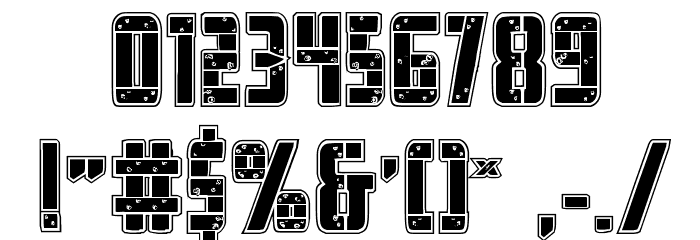 Frank-n-Plank Academy Font OTHER CHARS