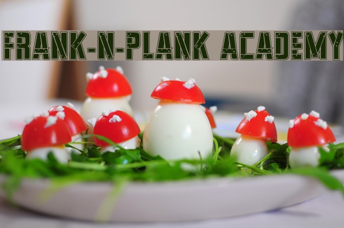 Frank-n-Plank Academy Font examples