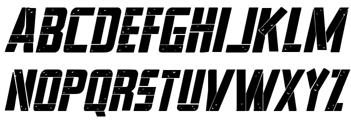 Frank-n-Plank Bold Italic Font LOWERCASE