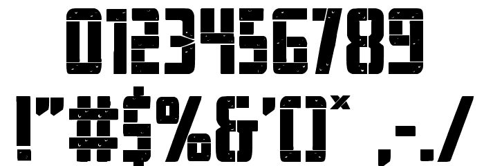 Frank-n-Plank Bold Font OTHER CHARS