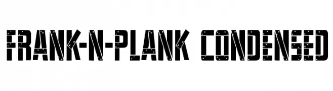 Frank-n-Plank Condensed  フリーフォントのダウンロード
