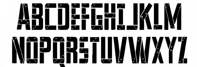 Frank-n-Plank Condensed Шрифта ВЕРХНИЙ