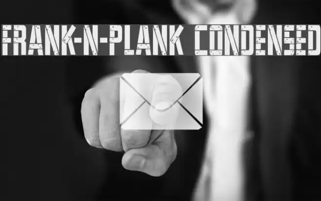 Frank-n-Plank Condensed Font examples