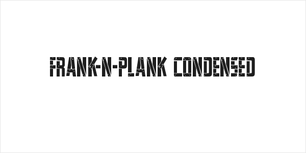 Frank-n-Plank Condensed Logo