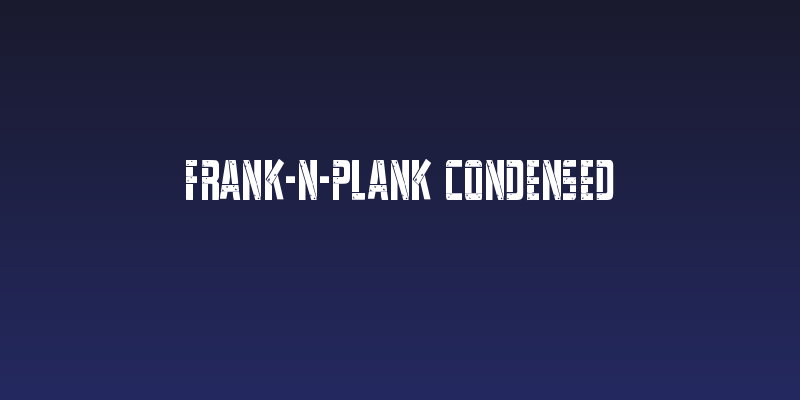 Frank-n-Plank Condensed Social Header
